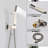 Shower System In Brushed Nickel - 10 Inch Rain Head, Handheld Shower, Adjustable Water Flow, Corrosion Resistance Faucet Leak Construction