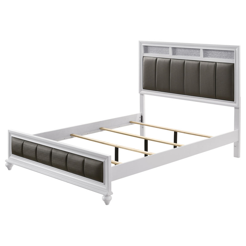Dasher Wood California King Panel Bed Black, California King, Black