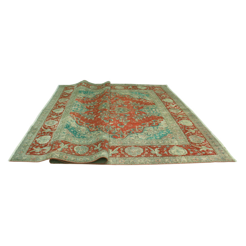 One-of-a-Kind 9'4" X 13'7" 1980s Wool Area Rug in