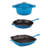 BergHOFF Neo 4Pc Cast Iron Set Grill Pan, Fry Pan & 3Qt Dutch Oven-77287103