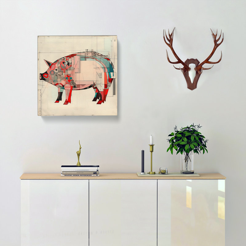 Modern Wall Art - Wrapped Canvas, 35cm H x 35cm W x 3cm D