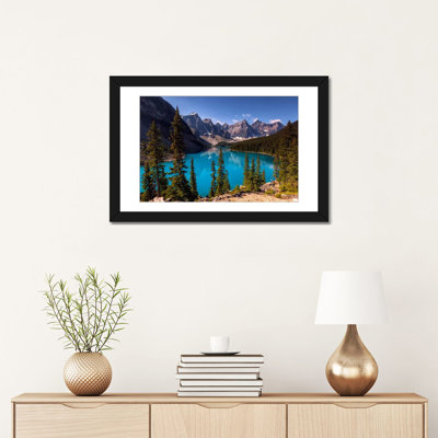 « moraine », reproduction de photo sur toile