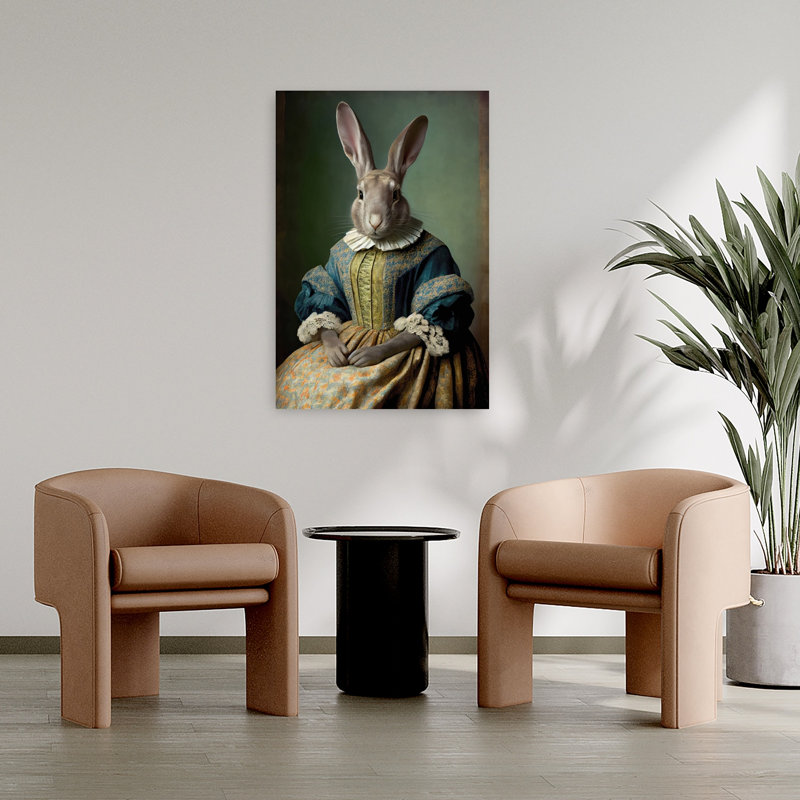 Reproduction d'art mural Regal Hare, H 36 po x l 24 po
