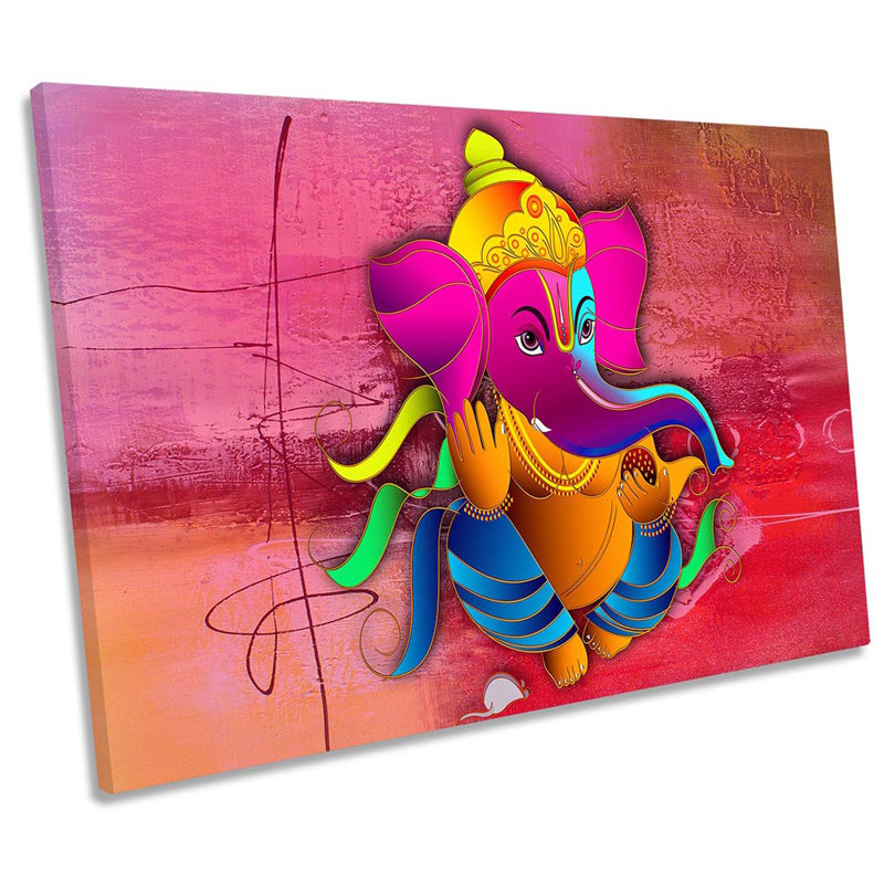 Ganesha Indian - Wrapped Canvas Print, 50.8cm H x 76.2cm W
