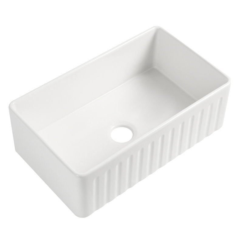 Sink 33"X20" - Heat , Scratch , Stain Proof, Rust Large Bowl, 10" Deep, Easy To Clean Up With Grid And Strainer Ample Inner Space, Quickly