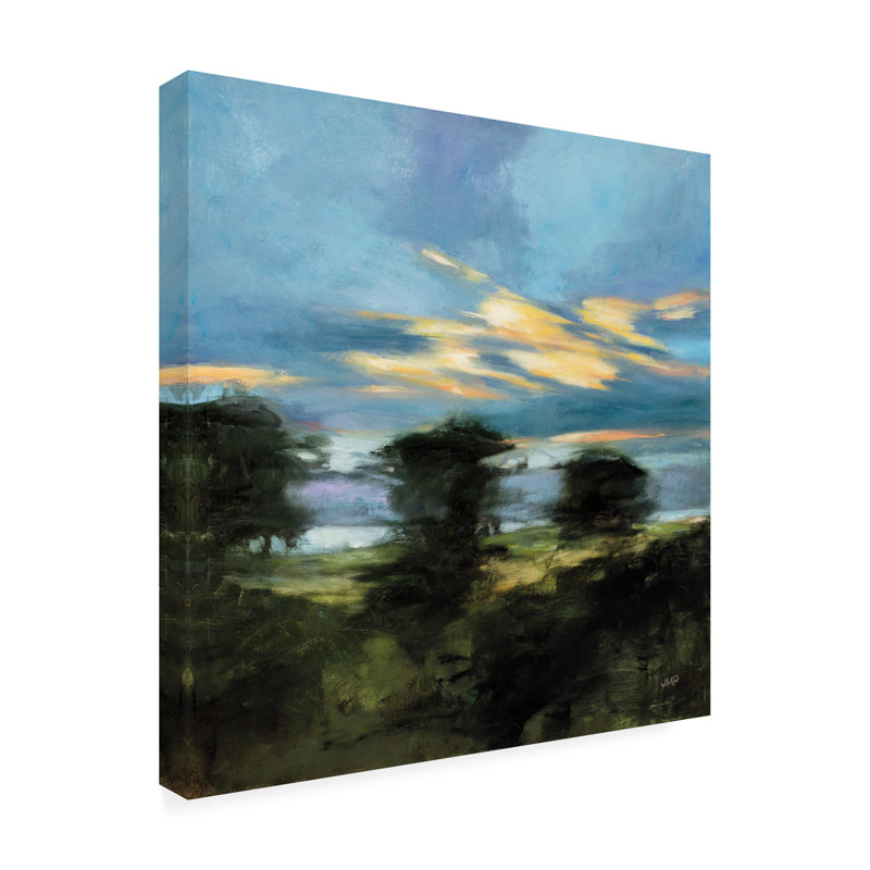 Summer Dusk sur toile, H 18 po x l 18 po x P 2 po