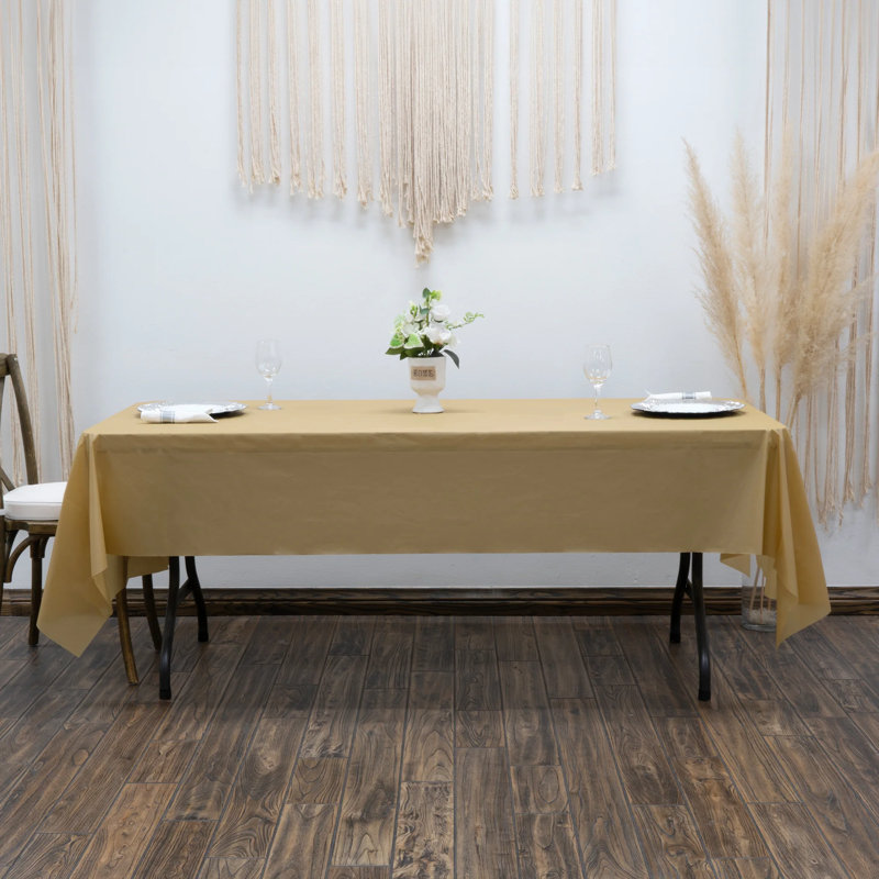 Rouleaux de nappe en plastique jetables, Or
