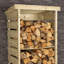76 W x 53.2 D Wood Log Store