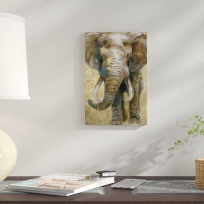 « summer safari éléphant », impression sur toile