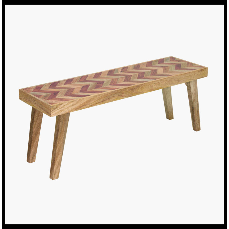 Banc en bois de manguier, naturel