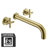 SUMERAIN High Flow Bathtub Faucet,  Extra Long Spout Double Handle Wall Mounted Tub Filler-64613512-92914150