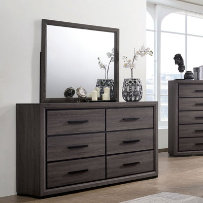 Commode l 6 po avec miroir Camile