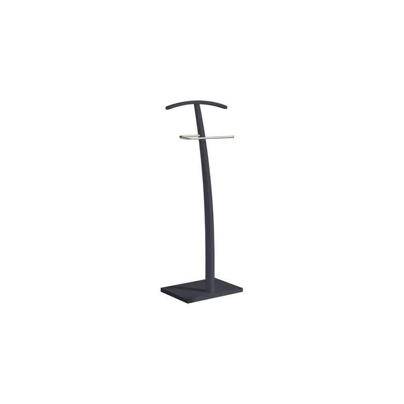 Ritzman Freestanding Valet Stand, Jet Black