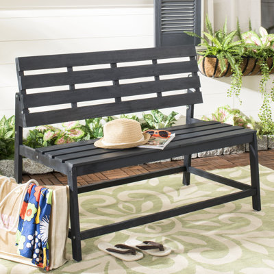 Gere Balcony Wooden Convertible Bench by Highland Dunes
