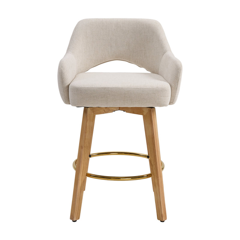 Swivel Upholstered Bar Stool