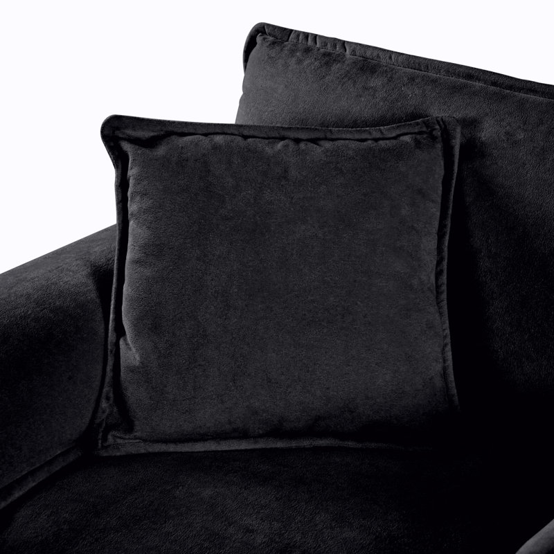 Ultimate Comfort Recliner, Soft Chenille Black Upholstered, Modern Lounge For Home