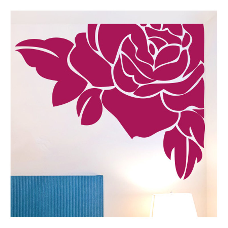 Plants & Flowers Non-Wall Damaging Wall Decal, Violet, Large