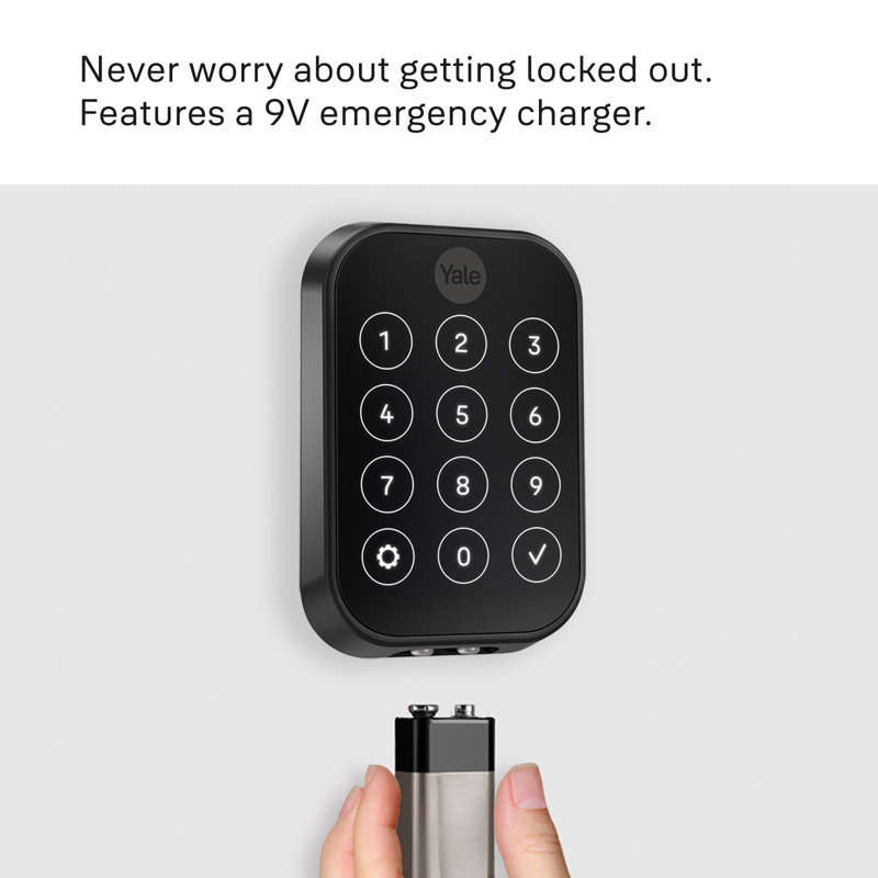 Yale Assure Lock 2 Key-Free Touchscreen With Wi-Fi, Black Suede