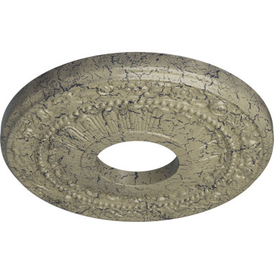 Médaillon de plafond H 12,125 po x l 12,125 po x P 0,875 po Nadia