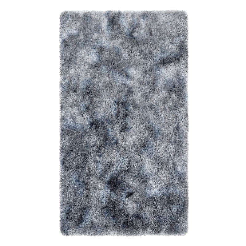 Fluffy Faux Cashmere Ombre Area Rug, Rectangle 60 x 110 cm