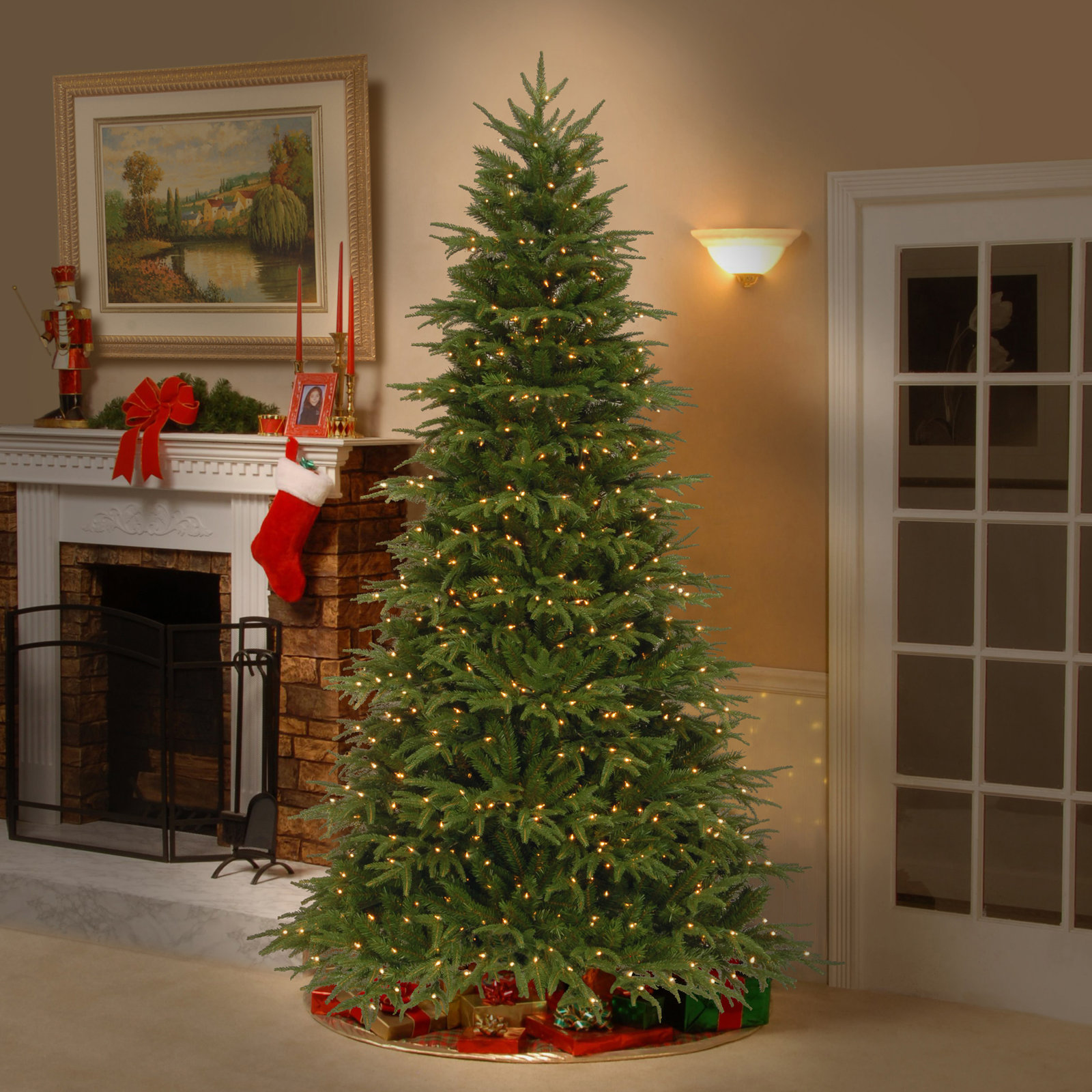 Pre-Lit Fir Christmas Tree, 6.5'