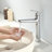 Bathroom Faucet 1 Hole Bathroom Sink Faucet Waterfall Vanity Faucet Single Handle Bathroom Sink Modern-125529146