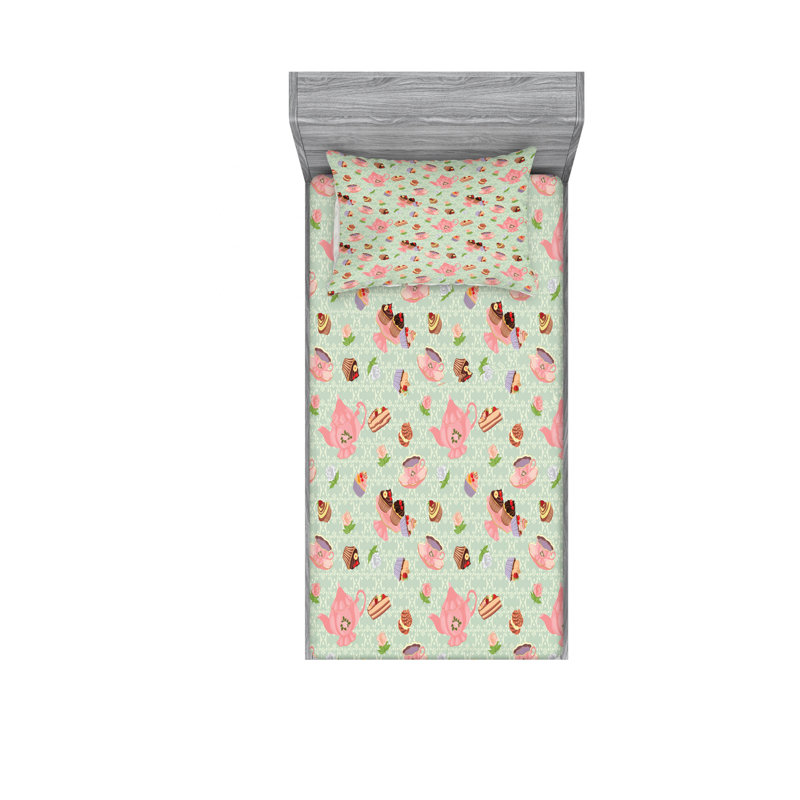 Microfiber Sheet Set, Twin XL Sheet Set with Fitted Sheet
