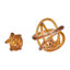 Objets décoratifs pour la décoration intérieure - Sculpture en boucle moderne et statues pour le décor de la cuisine et le style de la table - Décorations en verre abstraites pour le salon, la présentation de tablettes ou l'accent d'entrée-86746736-86746733