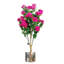 Faux Flowering Tree in Metal Planter-65743084