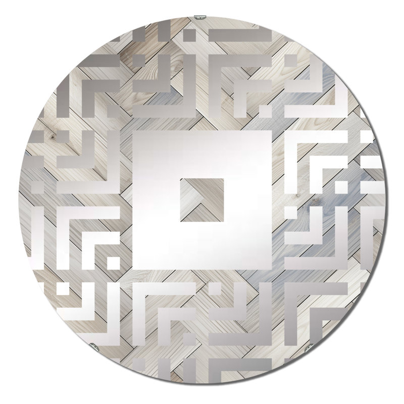 Nordic Elegance - Miroir mural carré, 23,6 po x 23,6 po