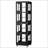 4-Tier All-Steel Rotating Bookshelf With 360° Wheels-1009076490