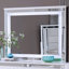 Miroir Livorno G02790-M, champagne argenté