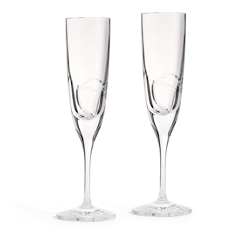 Vera Wang Luxe Graphite Flute, Set of 2