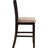 Tan & Counter Chairs  Pair  - Transitional Design With Stable Base And Flared Back Stools  2