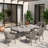 Daiwik Rectangular Outdoor Dining Set with Cushions-2001940434-2001940433