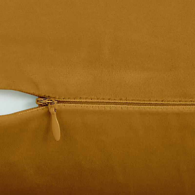 Heavy Crushed Velvet Cushion Cover, Yellow