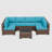 7 Piece Rattan Sectional Seating Group With Cushions-1144586466