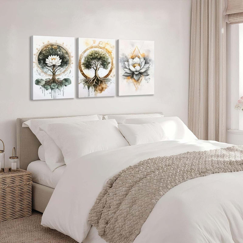 3 Piece Wrapped Canvas Print, 60cm H x 40cm W