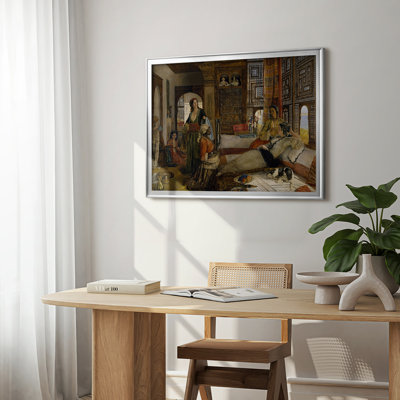 Life in the Harem, Cairo-John Frederick Lewis-Framed Gallery Wrapped Canvas-1858