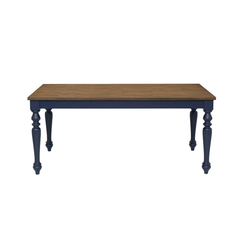 Trimble Navy Dining Table, Light Brown/Navy