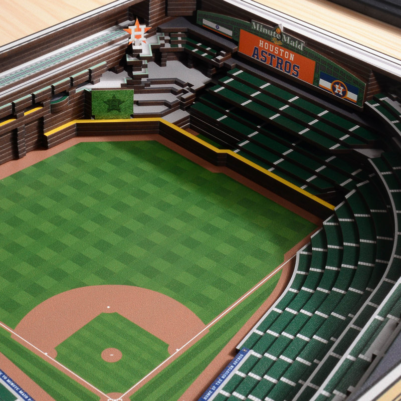 Art mural 3D MLB 25 couches StadiumViews, Astros de Houston