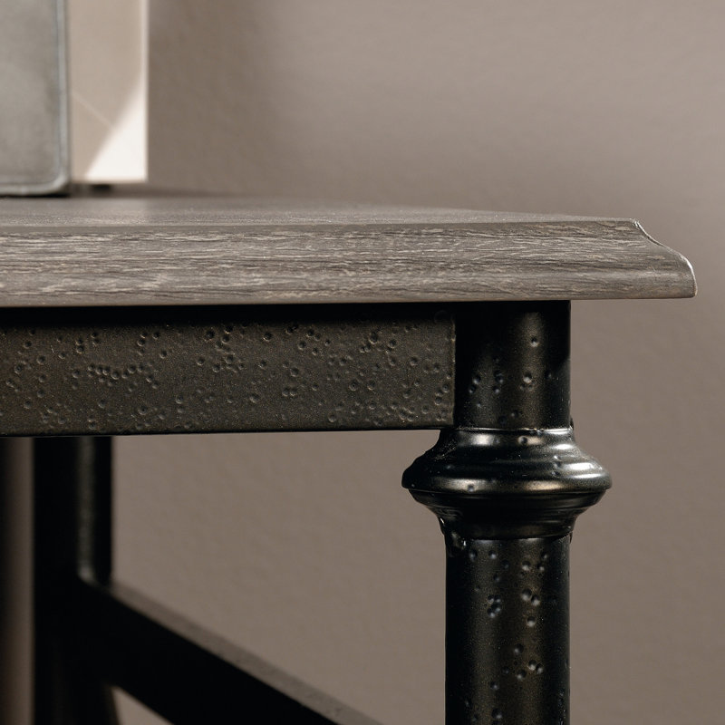 L-Shaped Desk with Built-In Usb Ports And Grommet Holes