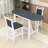 Shilonda 3-Piece Counter Height Dining Set, Wood Table with 2 Linen Upholstered Chairs-840398002-840398003