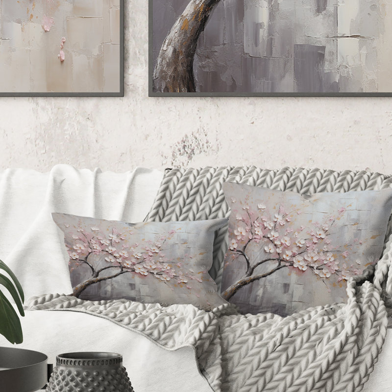 Coussin Blossom Tree Whispers Of Pink I - Tree