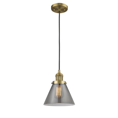 Luminaire suspendu conique à 1 lumière Parkview