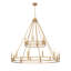 Lustre en laiton 18 lumières Dennison Signature