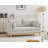 Lewellen 66" Linen Textured Fabric Loveseat-98497687