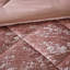 Édredon en velours double / grand Blush, rembourrage, losange, literie et oreiller lavables à la machine