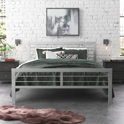 Algiers Metal Sleigh Bed