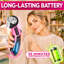 Ciseaux électriques sans fil Pink Power avec lame rotative ronde - Cutter rechargeable, outil de coupe de précision pour les loisirs créatifs, le bricolage, la couture, les tissus et les projets de loisirs.